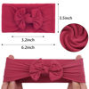 Picture of JOYOYO Christmas Baby Girl Headbands-Red, Newborn,Infant,Toddler Soft Nylon Handmade Hairbands with Bows Babies Hair Accessories,Pack of 3