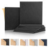 Picture of Soundproof Wall Panels, Kuchoow Acoustic Panels Self-Adhesive, 12 Pack Acoustic Wall Panels High Density, Sound Proof Panels for Walls Home Studio Office 12" X 12" X 0.4" Black