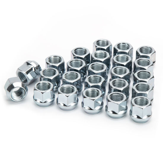 Picture of KSP M14X1.5 Open End Acorn Bulge Wheel Lug Nuts, Zinc Finish,3/4"（19mm） Hex 0.84”(21mm) Height Conical Seat 60 Degre for Truck/Tuner Aftermarket Rims Pack 24 pcs, 1 Year Support