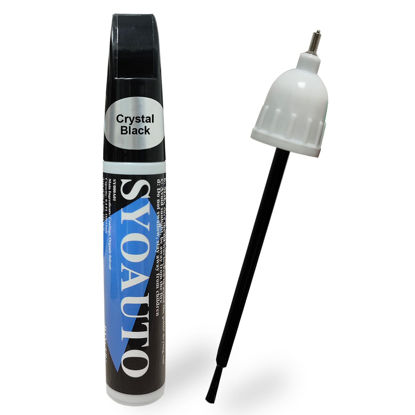Picture of SYOAUTO Crystal Black Pearl NH731P Touch Up Paint Fit for Honda Auto Touch up Paint Scratch Repair Automotive Paint Scratch Remover 2 in 1 Crystal Black Pearl