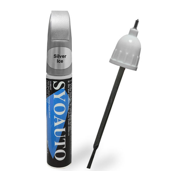 Picture of SYOAUTO Silver Ice GAN Touch Up Paint Fit for Chevrolet Auto Touch up Paint Scratch Repair Automotive Paint Scratch Remover 2 in 1 Silver Ice