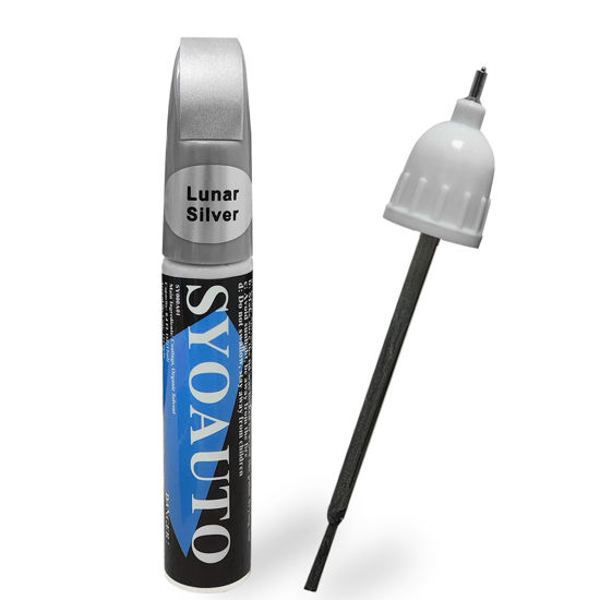 Picture of SYOAUTO Lunar Silver NH830M Touch Up Paint Fit for Honda Auto Touch up Paint Scratch Repair Automotive Paint Scratch Remover 2 in 1 Lunar Silver NH830M