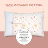 Picture of Zenssia Organic Cotton Toddler Pillowcases Pack of 2, 13x18 Inches Travel Pillowcase with Envelope Closure, Soft & Breathable Baby Pillow Case Cover, Sunny Pink