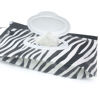 Picture of Baby Wipe Dispenser,Portable Refillable Wipe Holder Wipe Dispenser Bag Reusable Travel Wet Wipe Pouch (Zebra + leopard print)