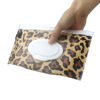 Picture of Baby Wipe Dispenser,Portable Refillable Wipe Holder Wipe Dispenser Bag Reusable Travel Wet Wipe Pouch (Zebra + leopard print)