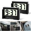 Picture of Betus Car Dashboard Digital Clock - Vehicle Adhesive Clock with Jumbo LCD Time & Day Display - Mini Automotive Stick On Watch for Car Truck Dashboard & Air Vent (Black Pack of 2)