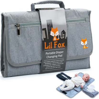 Picture of Portable Changing Pad - Waterproof Travel Baby Diaper Changing Pad, Mat Foldable, Wipes Pocket, Gifts