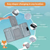 Picture of Portable Changing Pad - Waterproof Travel Baby Diaper Changing Pad, Mat Foldable, Wipes Pocket, Gifts