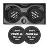 Picture of 8sanlione 2 Pack Car Cup Holder Coasters, 2.75 Inch Non-Slip PVC Insert Cup Coaster, Anti-Scratch Auto Cup Mats for Women Men, Vehicle Interior Accessories Universal for Car, SUV, Truck (C Black/2PCS)