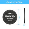 Picture of 8sanlione 2 Pack Car Cup Holder Coasters, 2.75 Inch Non-Slip PVC Insert Cup Coaster, Anti-Scratch Auto Cup Mats for Women Men, Vehicle Interior Accessories Universal for Car, SUV, Truck (C Black/2PCS)