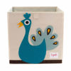 Picture of 3 Sprouts Toy Storage Organizer: Toy Box Cube Organizer for Playroom, Nursery - Foldable Storage Bin - Peacock