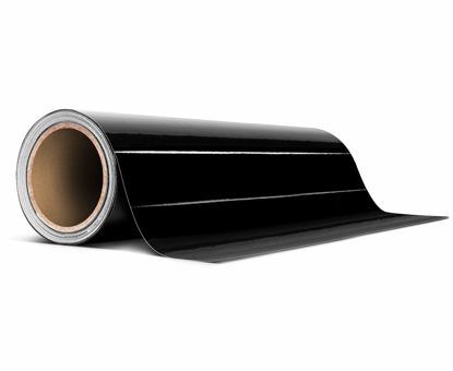 Picture of VViViD Black Gloss Air-Release Adhesive Vinyl Tape Roll (8 Inch x 20ft)