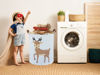 Picture of Sanjiaofen Kids Laundry Basket,Deer Laundry Hamper Collapsible Baby Storage Baskets for Boy Room Decor,Nursery Hamper,Toy Organizer,(Deer)