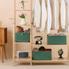 Picture of MiniArk Large Storage Baskets for Shelves, Closet Organizers and Storage Bins for Clothes Blanket Towels, Baby Nursery, Toy Baskets Box, Woven Rope Baskets, 17 x 13 x 7.5”, 3 Packs Green