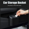 Picture of Tulsondai Mini Car Trash Can with Lid, Waterproof, 4.8 Gallon Capacity, Black