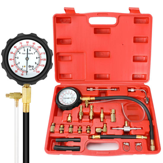 Picture of BETOOLL 0-140PSI Fuel Injector Injection Pump Pressure Tester Gauge Kit Car Tools (Master)