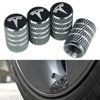Picture of VIHIMAI 4PCS Tire Caps, Aluminum Alloy Valve Stem Cap Decorative Accessory Compatible for Model Y X S 3 (Grey)