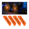 Picture of 4PCS Reflective Open Warning Stickers for Car Door, Night Visibility Auto Safety Prompt Decals, 3.6 Inch Anti-Collision Protective Strip Tape, Car Accessories Universal for Truck, SUV, Van (Orange)