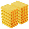 Picture of Amazon Basics Microfiber Towels for Cars, Double Sided Detailing Towel, Cleaning Cloth, 16"L x 16"W, Yellow, 12-Pack