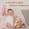 Picture of Bunny Security Blanket with Stuffed Animal Snuggle Toy 16" Lovey Soft Lovie Baby Registry Search Baby Girl Birthday Gifts for Infant and Toddler Pink