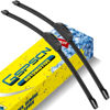 Picture of GSPSCN OEM QUALITY 22''+22'' Premium Original Replacement Windshield Wiper Blades,Quiet and Durable Stable High Performance All-Season Auto Wiper Blades for J Hook (Pack of 2)