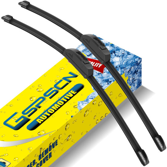 Picture of GSPSCN OEM QUALITY 22''+22'' Premium Original Replacement Windshield Wiper Blades,Quiet and Durable Stable High Performance All-Season Auto Wiper Blades for J Hook (Pack of 2)