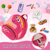 Picture of Accmor Toddler Backpack Harness with Safety Leash, Cute Dinosaur Harnesses with Kids Anti Lost Wrist Link, Mini Child Schoolbag with Wristband Tether Strap and Protection Leashes for Baby Girls (Pink)