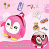 Picture of Accmor Toddler Harness Backpack Leash, Cute Penguin Kid Backpacks with Anti Lost Wrist Link, Mini Child Backpack Harness Leashes Walking Wristband Rope Travel Bag Harness Rein for Baby Girls (Pink)