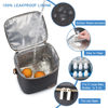 Picture of BABEYER Breastmilk Cooler Bag with Ice Pack Fits 6 Baby Bottles Up to 9 Ounce, Baby Bottle Bag with Shoulder Strap for Nursing Mom Daycare,Dark Grey