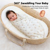 Picture of Yoofoss Muslin Swaddle Blankets, 4-Pack Receiving Blankets for Baby Boys and Girls, 47 x 47 Inches Baby Blankets Neutral Swaddle Wrap 70% Rayon from Bamboo and 30% Cotton
