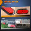 Picture of Nilight 6Inch Oval Red White LED Trailer Tail Light 6PCS Waterproof Stop Brake Turn Reverse Back Up Surface Mount Trailer Lights for Truck RV Boat Bus Lorry Van Caravan