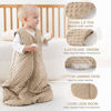 Picture of FILLEEP Fleece Baby Sleep Sack 12-18 Months 2.5 Tog with Plush Dots, Winter Baby Wearable Blanket for Infant Toddler Sleeping Sack 2-Way Zipper Warm Sleep Sack, Coffee