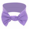 Picture of BABYGIZ Baby Girl Headbands-Infant,Toddler Cotton Handmade Hairbands with Bows Child Hair Accessories (Lavender)