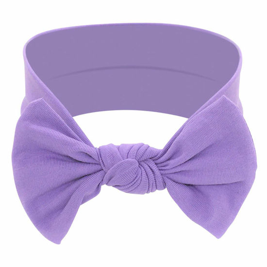 Picture of BABYGIZ Baby Girl Headbands-Infant,Toddler Cotton Handmade Hairbands with Bows Child Hair Accessories (Lavender)