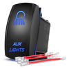 Picture of Nilight Aux Lights Rocker Switch Led Light Bar Switch 5 Pin Laser On Off SPST switches 20A/12V 10A/24V Switch Blue with Jumper Wires Set for Cars Trucks Boats ATVs UTVs RVs