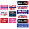 Picture of 12 Pack Kamala Harris 2024 Sticker,9x3 inch 6x4 inch Big Harris Letters Car Decals for President Campaign Car Bumper self-Adhesive Sticker for Window, Car, Truck, Laptop, Walls, SUV, Computer,Doors