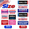 Picture of 12 Pack Kamala Harris 2024 Sticker,9x3 inch 6x4 inch Big Harris Letters Car Decals for President Campaign Car Bumper self-Adhesive Sticker for Window, Car, Truck, Laptop, Walls, SUV, Computer,Doors