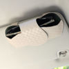 Picture of KINIVA Sunglasses Holder for Car Visor Leather Glasses Case with Clips for Car Visor Automotive Interior Visor Accessories Apply to All Car Models (09 Beige)