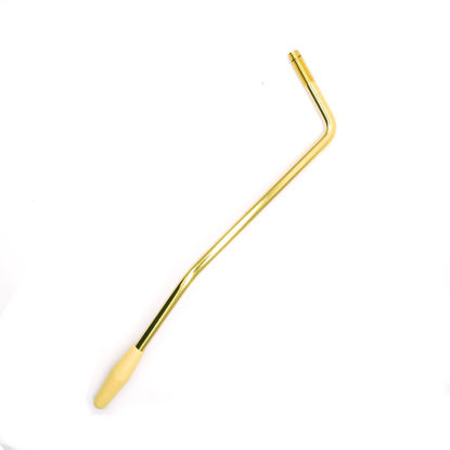 Picture of harpfeas 6 MM Thread Tremolo Arm Electric Guitar Tremolo Arm Thread Metal Single Tremolo Arm Whammy Bar with Tip for Stratocaster Electric Guitar Tremolo System (Gold)