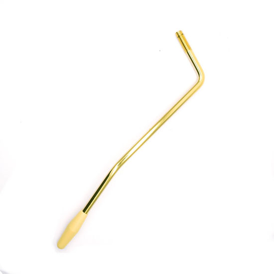 Picture of harpfeas 6 MM Thread Tremolo Arm Electric Guitar Tremolo Arm Thread Metal Single Tremolo Arm Whammy Bar with Tip for Stratocaster Electric Guitar Tremolo System (Gold)