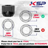 Picture of KSP 3/8"-24 Open Lug Nuts for ATV UTV Studs, 17mm Hex Small Open Ended Bulge Nuts fit Polaris RZR Sportsman Xplorer, 16pcs Skinny Aftermarket Wheel Lug Nuts Replacement for Factory Nuts