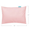 Picture of Biloban Organic Cotton Toddler Pillowcase 2 Pack, (Pillowcase Only) Kids Pillowcase for Sleeping Fit Pillow Sized 13"x 18" or 14"x19", Envelope Travel Pillowcase for Girl Boy, Pink