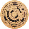 Picture of TazStudio Premium slipmat - Cork Turntable Mat [4mm Thick] for Better Sound Support on Vinyl LP Record Player - Cork mat Original Geometric Design Psychedelic Geometric Analog Art-m9