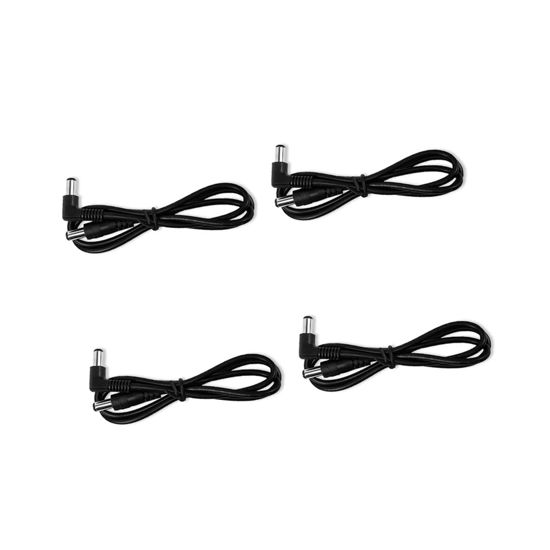 Picture of Godtone 4 Pack Guitar Effect Pedal DC Cable 5.5mm x 2.1mm Power Lead Cord, 60CM Male to Male (4 Power Cable)