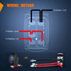 Picture of Nilight Turn Signal Switch Amber 4Pin ON Off ON Rocker Switch Laser Etched SPDT Toggle Switches 12V 20A 24V 10A Jumper Wires for Cars RVs Boats Campers Trailers