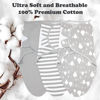 Picture of Bublo Baby Swaddles for Newborns - 3 Pack Organic Baby Swaddles 3-6 Months - 3-6-Month swaddles -Baby Swaddle Sleep Sack - Infant Swaddle Sleeping Sack - Baby Swaddle Blanket Wrap (White Grey)