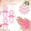 Picture of Thyle 51 Pcs Pacifier Hunt Baby Shower Games Include Pacifier Hunt Sign and 50 Acrylic Pacifiers for Baby Shower Game Decoration Gift Sets Gender Reveal Party Decor(Flower)