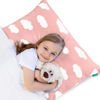 Picture of Toddler Pillow for Sleeping, Kid Pillow 14" x 19" for Small Travel Bed, Nap Pillow for Crib, Soft & Skin-Friendly Small Pillows for Sleeping, Toddler Use Only, Age 2 to 5 (Pink Cloud)