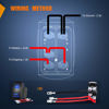 Picture of Nilight Turn Signal Switch Blue 4Pin ON Off ON Rocker Switch Laser Etched SPDT Toggle Switches 12V 20A 24V 10A Jumper Wires for Cars RVs Campers Trailers
