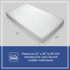 Picture of Sealy Baby Stain Protection Fitted Waterproof Infant Crib Mattress Protector Pad and Toddler Bed Cover, Durable and Comfortable Topper, Machine Washable and Dryer Friendly, 52” x 28”- White